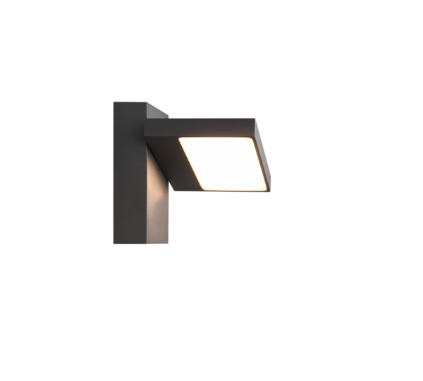 Φωτιστικό Τοίχου Trio Lighting LED 8W  Ανθρακί Αλουμίνιο 1000lm 3000K IP54 226360142