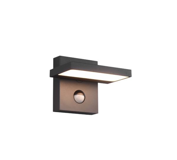 Φωτιστικό Τοίχου Trio Lighting LED 8W  Ανθρακί Αλουμίνιο 1000lm 3000K IP54 226369142
