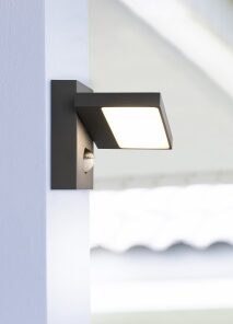 Φωτιστικό Τοίχου Trio Lighting LED 8W Ανθρακί Αλουμίνιο 1000lm 3000K IP54 226369142