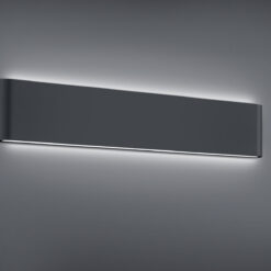 Φωτιστικό Τοίχου Trio Lighting LED 8W Ανθρακί Αλουμίνιο 800lm 3000K IP54 226460242