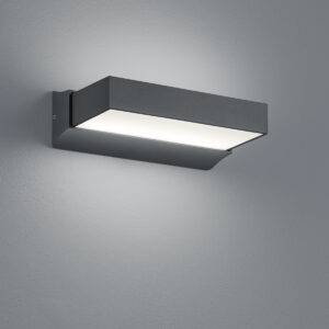 Φωτιστικό Τοίχου Trio Lighting LED 11W  Ανθρακί Αλουμίνιο 1100lm 3000K IP65 226660242