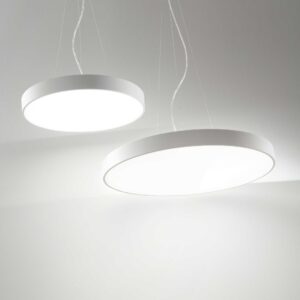 IDEAL LUX Κρεμαστό Φωτιστικό Οροφής HALO LED 26W 3000K Λευκού Χρώματος – 226712