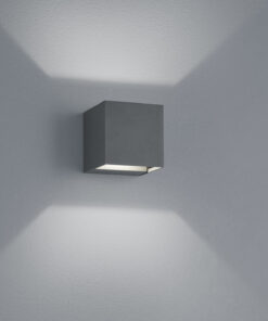 Φωτιστικό Τοίχου Trio Lighting LED 3W Ανθρακί Αλουμίνιο 240lm 3000K IP54 226860242