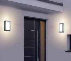 Φωτιστικό Τοίχου Trio Lighting LED 5W E27 Ανθρακί Αλουμίνιο 400lm 3000K IP54 228060142