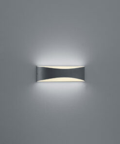 Φωτιστικό Τοίχου Trio Lighting LED 9W Ανθρακί Αλουμίνιο 850lm 3000K IP65 228560242