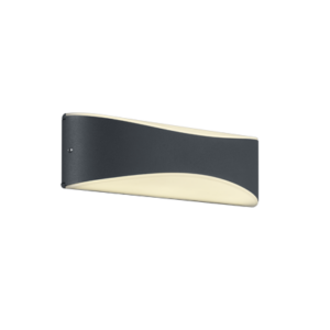 Φωτιστικό Τοίχου Trio Lighting LED 9W  Ανθρακί Αλουμίνιο 850lm 3000K IP65 228560242