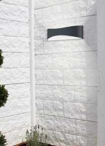 Φωτιστικό Τοίχου Trio Lighting LED 9W Ανθρακί Αλουμίνιο 850lm 3000K IP65 228560242