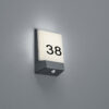 Φωτιστικό Τοίχου Trio Lighting LED 9W  Ανθρακί Αλουμίνιο 850lm 3000K IP54 228669142