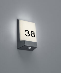 Φωτιστικό Τοίχου Trio Lighting LED 9W Ανθρακί Αλουμίνιο 850lm 3000K IP54 228669142