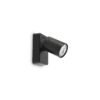 IDEAL LUX Απλίκα Τοίχου RUDY 1xGU10 Μαύρου Χρώματος  – 229010