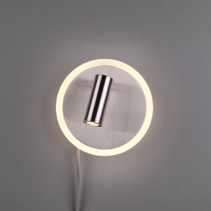 Φωτιστικό Τοίχου Trio Lighting LED 5W  Νίκελ Ματ Μεταλλικό 550lm 3000K  229210207