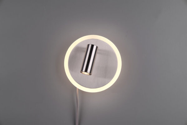Φωτιστικό Τοίχου Trio Lighting LED 5W  Νίκελ Ματ Μεταλλικό 550lm 3000K  229210207