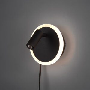 Φωτιστικό Τοίχου Trio Lighting LED 5W  Μαύρο Ματ Μεταλλικό 550lm 3000K  229210232