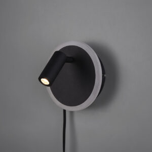 Φωτιστικό Τοίχου Trio Lighting LED 5W  Μαύρο Ματ Μεταλλικό 550lm 3000K  229210232