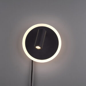 Φωτιστικό Τοίχου Trio Lighting LED 5W  Μαύρο Ματ Μεταλλικό 550lm 3000K  229210232
