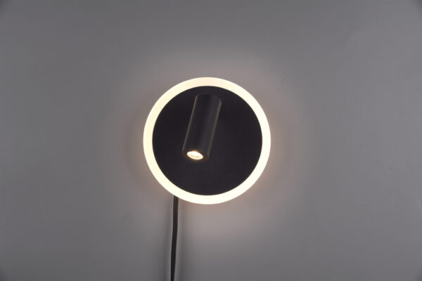 Φωτιστικό Τοίχου Trio Lighting LED 5W  Μαύρο Ματ Μεταλλικό 550lm 3000K  229210232