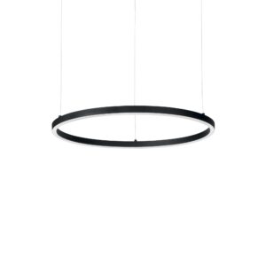 IDEAL LUX Κρεμαστό Φωτιστικό ORACLE SLIM LED 32W 3000K Μαύρου Χρώματος – 229492