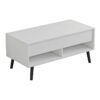 Skyfi pakoworld polymorphic white-black coffee table 100x60x45cm 230-000022
