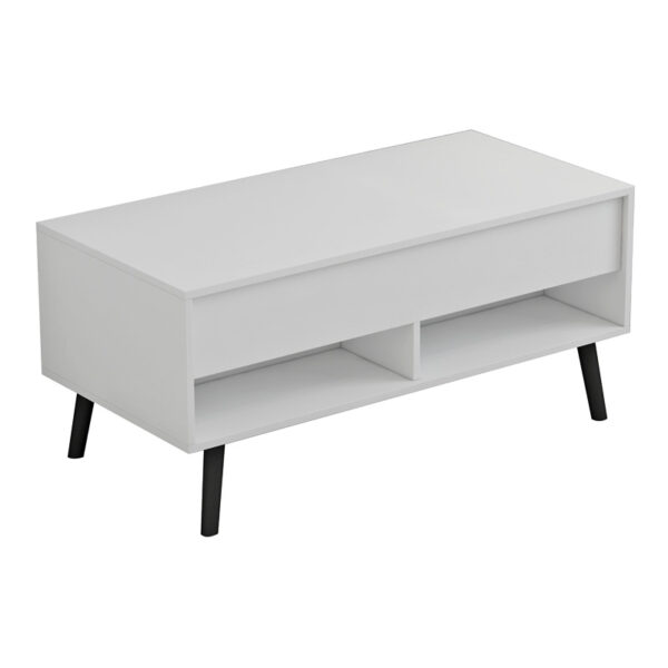 Skyfi pakoworld polymorphic white-black coffee table 100x60x45cm 230-000022