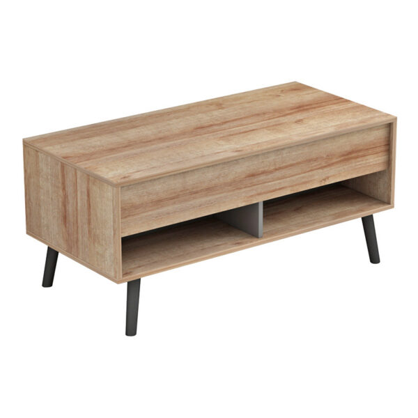 Skyfi pakoworld polymorphic coffee table natural-dark grey 100x60x45cm 230-000023