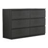 Chest of drawers Cindy pakoworld 6 drawers wenge 120x40x75cm 230-000024