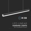 Φωτιστικό Οροφής LED 40W 4000K 1.2m IP65 Μαύρου Χρώματος V-TAC – 23000