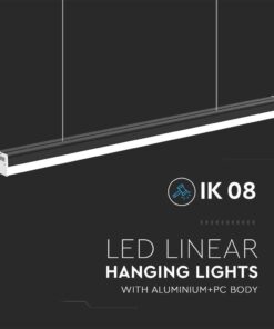 Φωτιστικό Οροφής LED 40W 4000K 1.2m IP65 Μαύρου Χρώματος V-TAC – 23000