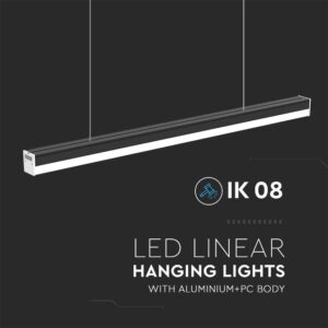Φωτιστικό Οροφής LED 40W 4000K 1.2m IP65 Μαύρου Χρώματος V-TAC – 23000