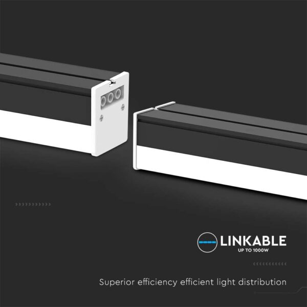 Φωτιστικό Οροφής LED 40W 4000K 1.2m IP65 Μαύρου Χρώματος V-TAC – 23000
