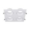 Χωνευτό φωτιστικό Spot 4xGU10 τετράγωνο λευκό V-TAC – 23003