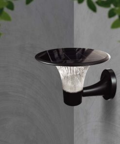 Επιτοίχιο Φωτιστικό LED 15W 4000K IP65 Μαύρου Χρώματος Ηλιακό με Ανιχνευτή V-TAC – 23004