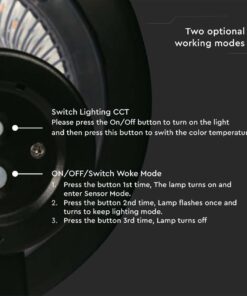 Επιτοίχιο Φωτιστικό LED 15W 4000K IP65 Μαύρου Χρώματος Ηλιακό με Ανιχνευτή V-TAC – 23004
