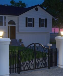 Φωτιστικό Δαπέδου Κήπου LED 15W 4000K IP65 Μαύρου Χρώματος Ηλιακό με Ανιχνευτή V-TAC – 23005