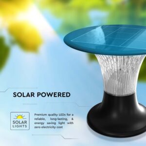 Φωτιστικό Δαπέδου Κήπου LED 15W 4000K IP65 Μαύρου Χρώματος Ηλιακό με Ανιχνευτή V-TAC – 23005