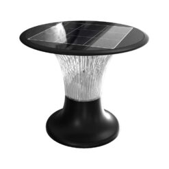 Φωτιστικό Δαπέδου Κήπου LED 15W 4000K IP65 Μαύρου Χρώματος Ηλιακό με Ανιχνευτή V-TAC – 23005