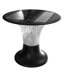 Φωτιστικό Δαπέδου Κήπου LED 15W 4000K IP65 Μαύρου Χρώματος Ηλιακό με Ανιχνευτή V-TAC – 23005