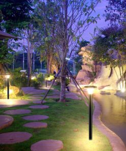 Φωτιστικό Κολωνάκι Κήπου LED 15W 4000K Ηλιακό με Ανιχνευτή κίνησης Μαύρου Χρώματος IP65 V-TAC – 23006