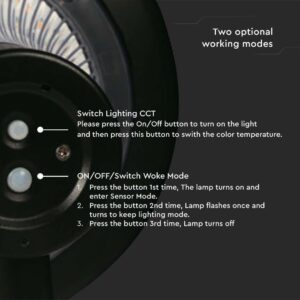 Φωτιστικό Κολωνάκι Κήπου LED 15W 4000K Ηλιακό με Ανιχνευτή κίνησης Μαύρου Χρώματος IP65 V-TAC – 23006
