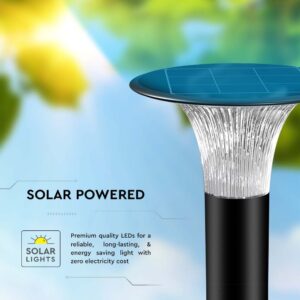 Φωτιστικό Κολωνάκι Κήπου LED 15W 4000K Ηλιακό με Ανιχνευτή κίνησης Μαύρου Χρώματος IP65 V-TAC – 23006