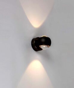 LED απλίκα Up-Down 10W 3000K θερμό λευκό με μαύρο σώμα V-TAC – 23007