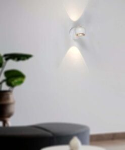 LED απλίκα Up-Down 10W 3000K θερμό λευκό με λευκό σώμα V-TAC – 23008