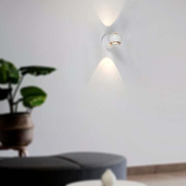 LED απλίκα Up-Down 10W 3000K θερμό λευκό με λευκό σώμα V-TAC – 23008