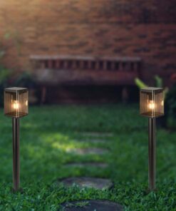 Κολωνάκι Κήπου 1xΕ27 IP54 Μαύρου Χρώματος με Ανιχνευτή V-TAC – 23009