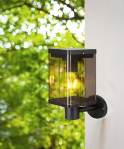 Επιτοίχιο Φωτιστικό 1xΕ27 Μαύρου Χρώματος Ηλιακό με Ανιχνευτή IP54 V-TAC – 23010