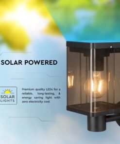 Επιτοίχιο Φωτιστικό 1xΕ27 Μαύρου Χρώματος Ηλιακό με Ανιχνευτή IP54 V-TAC – 23010