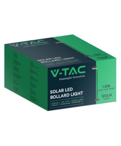 LED ηλιακό φωτιστικό κήπου δαπέδου 2W IP54 θερμό λευκό 3000Κ με μαύρο σώμα V-TAC – 23011