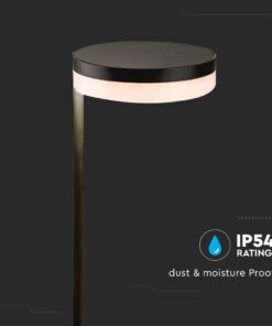 LED ηλιακό φωτιστικό κήπου δαπέδου 2W IP54 θερμό λευκό 3000Κ με μαύρο σώμα V-TAC – 23011