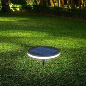 LED ηλιακό φωτιστικό καρφί 1.8W θερμό λευκό 3000K μαύρο σώμα V-TAC – 23015