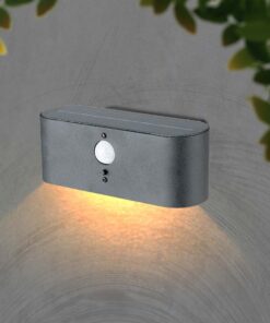 Επιτοίχιο Φωτιστικό LED 0.8W 3000Κ Μαύρου Χρώματος IP54 Ηλιακό με Ανιχνευτή V-TAC – 23017