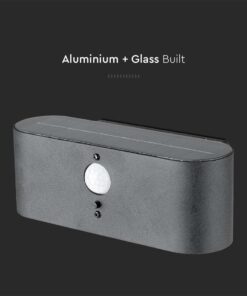 Επιτοίχιο Φωτιστικό LED 0.8W 3000Κ Μαύρου Χρώματος IP54 Ηλιακό με Ανιχνευτή V-TAC – 23017